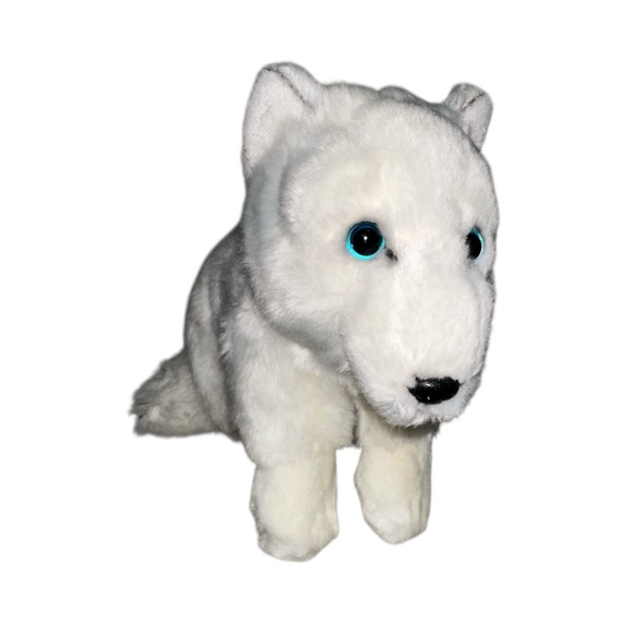 RARE Save Our Space Classic Arctic Fox Plush Realistic Leosco Stuffed Animal HTF - Picture 11 of 11